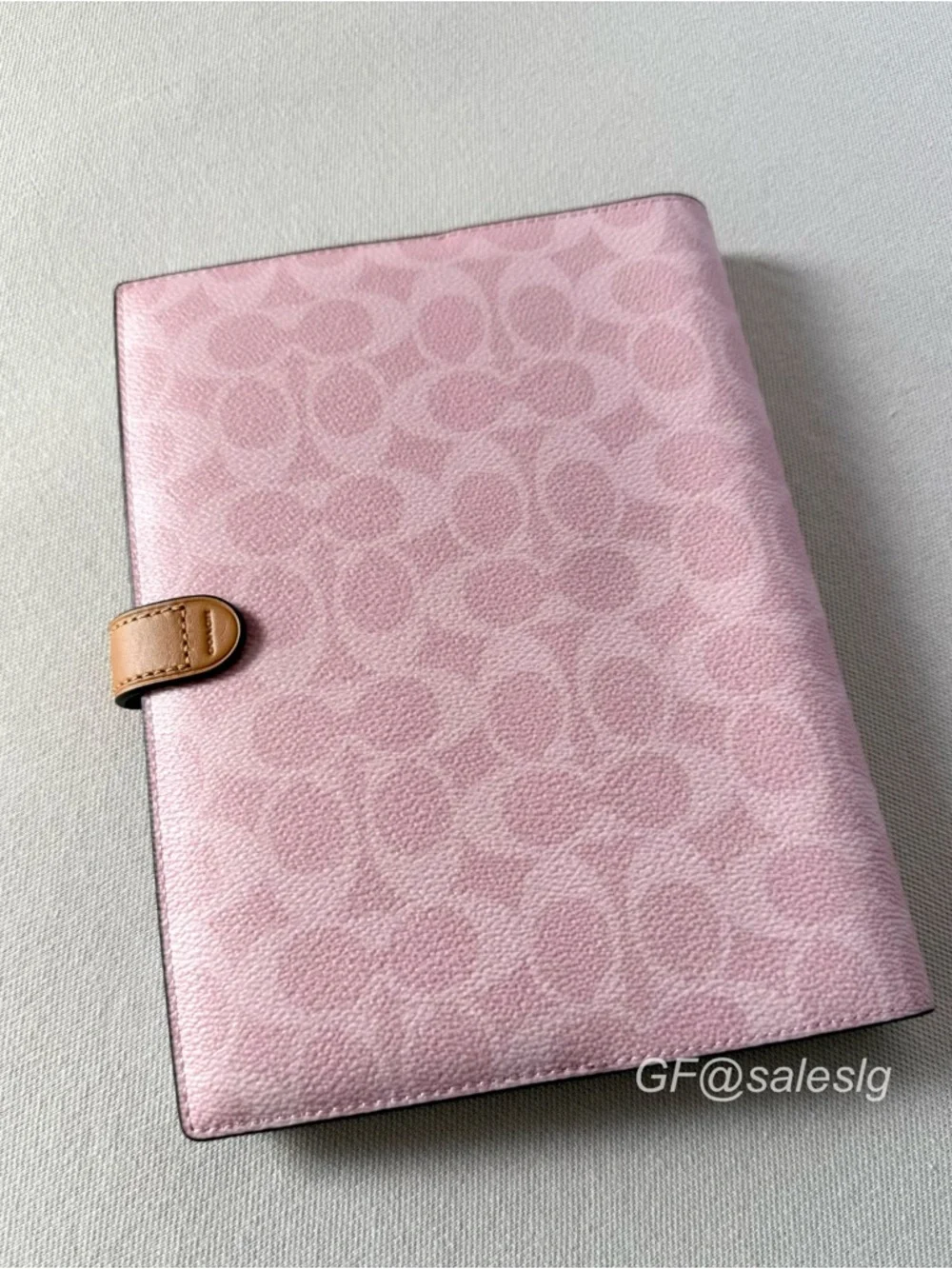 Coach notebook Gift Set Boxed Signature Powder pink/Gold Ready Gift Bundle NWT